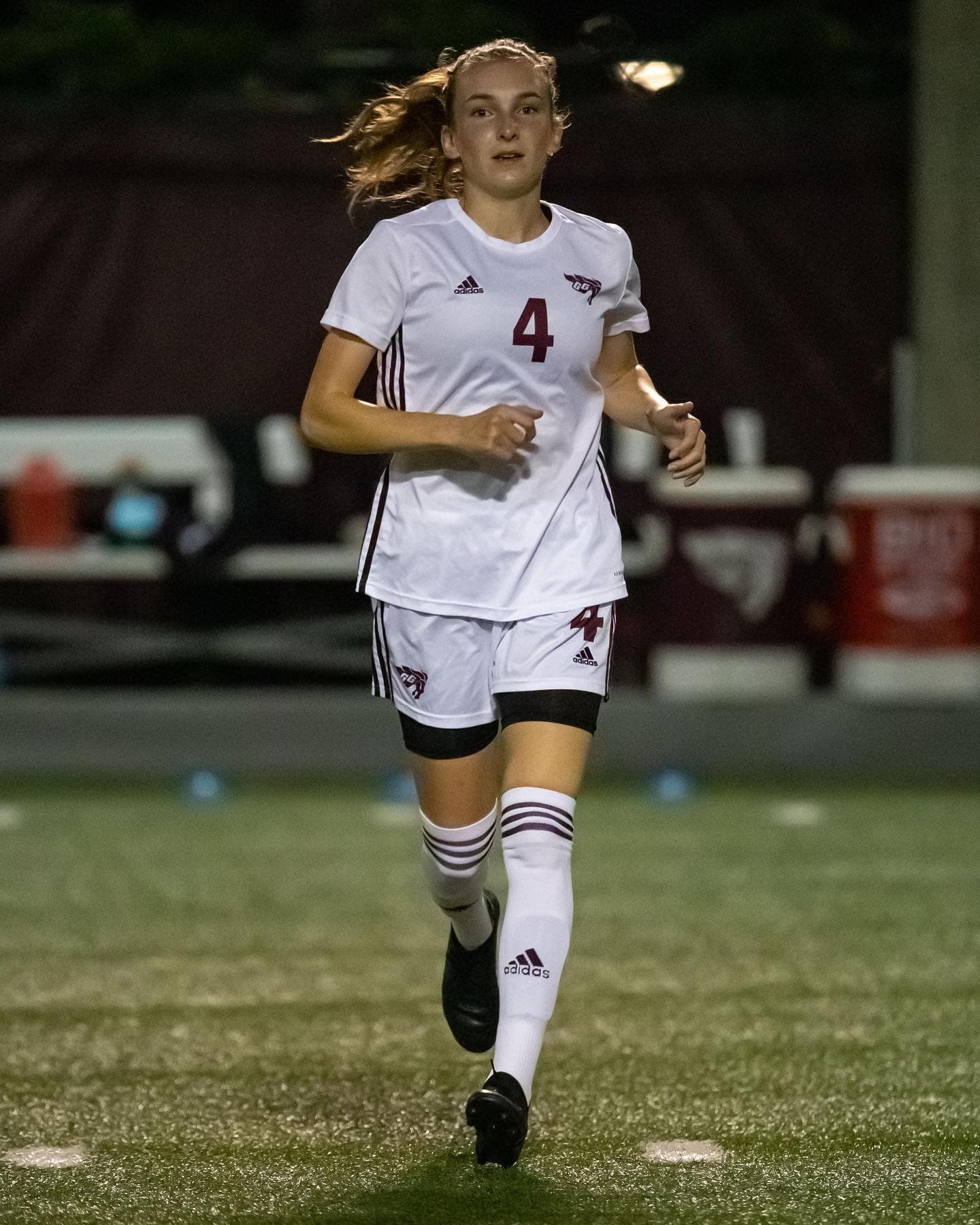 Elise Lacoste playing soccer